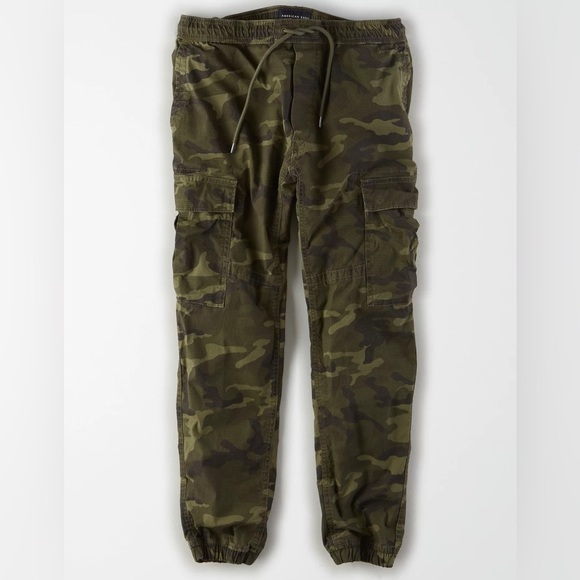 [14R]American Eagle AE Next Level Stretch Ripstop Camo Cargo Jogger - Picture 3 of 12